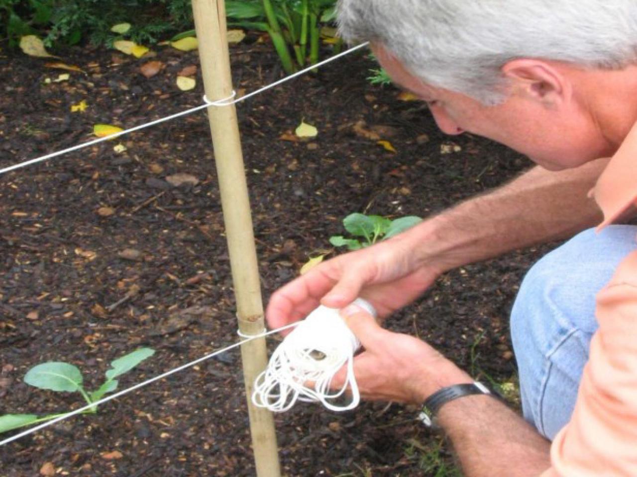 How to Build a Simple Fence Around a Vegetable Garden