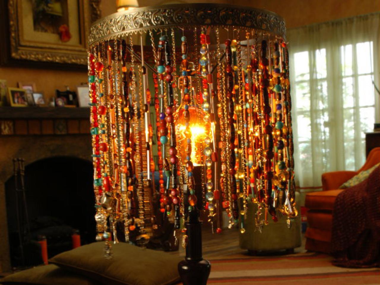 glass beaded lamp shades