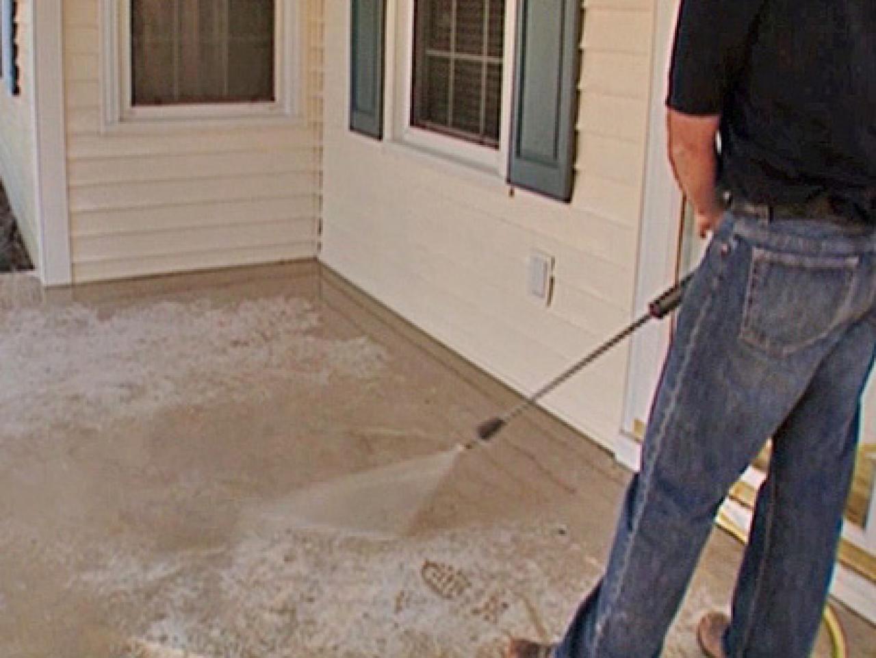 How To Stamp A Concrete Porch Floor How Tos Diy