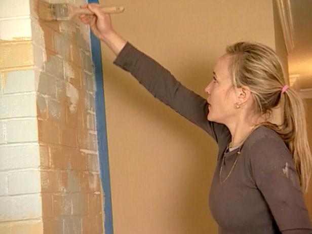 How To Apply A Dry Brushing Technique To A Fireplace How Tos Diy