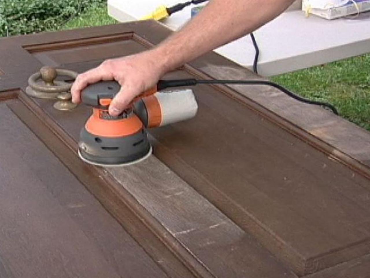 How To Refinish A Solid Wood Door How Tos Diy