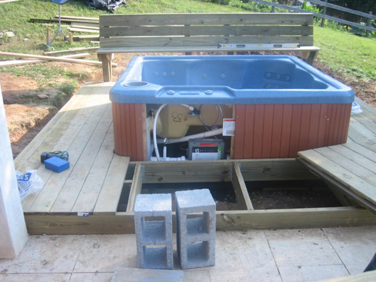 How To Install A Hot Tub On A Deck How Tos Diy