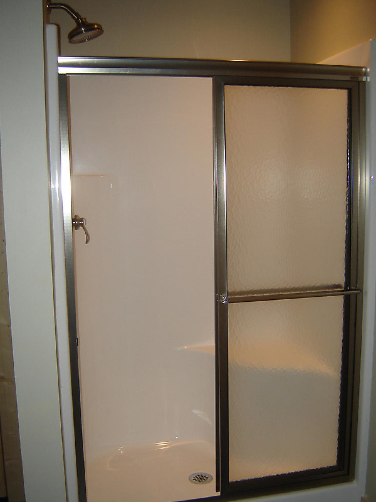 How To Install A Shower Door On A Prefab Shower How Tos Diy