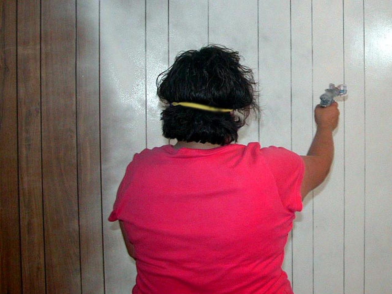 How To Lighten Paneling With Paint How Tos DIY