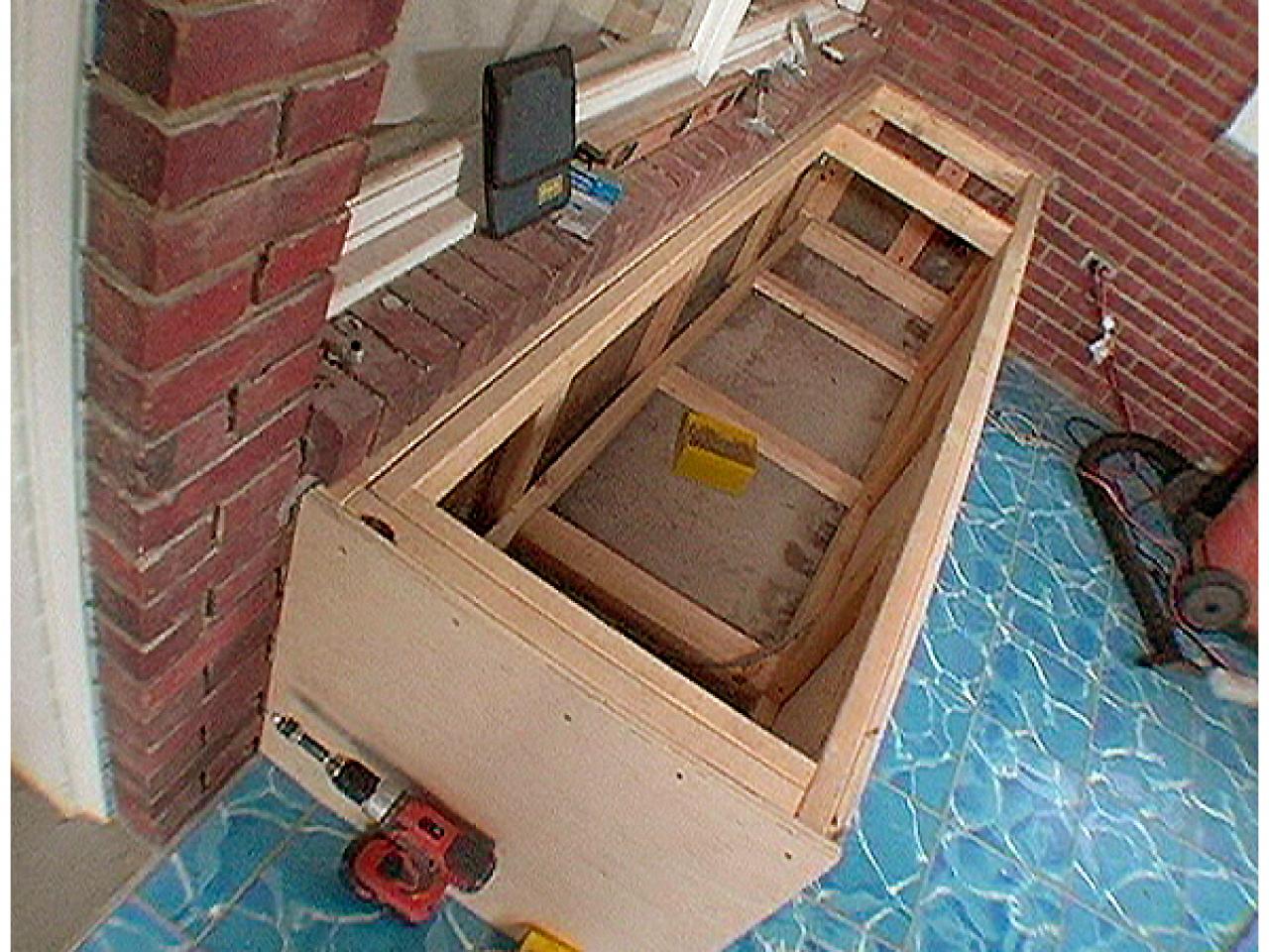How To Build A Storage Bench Tos, Outdoor Wood Storage Bench Plans Free