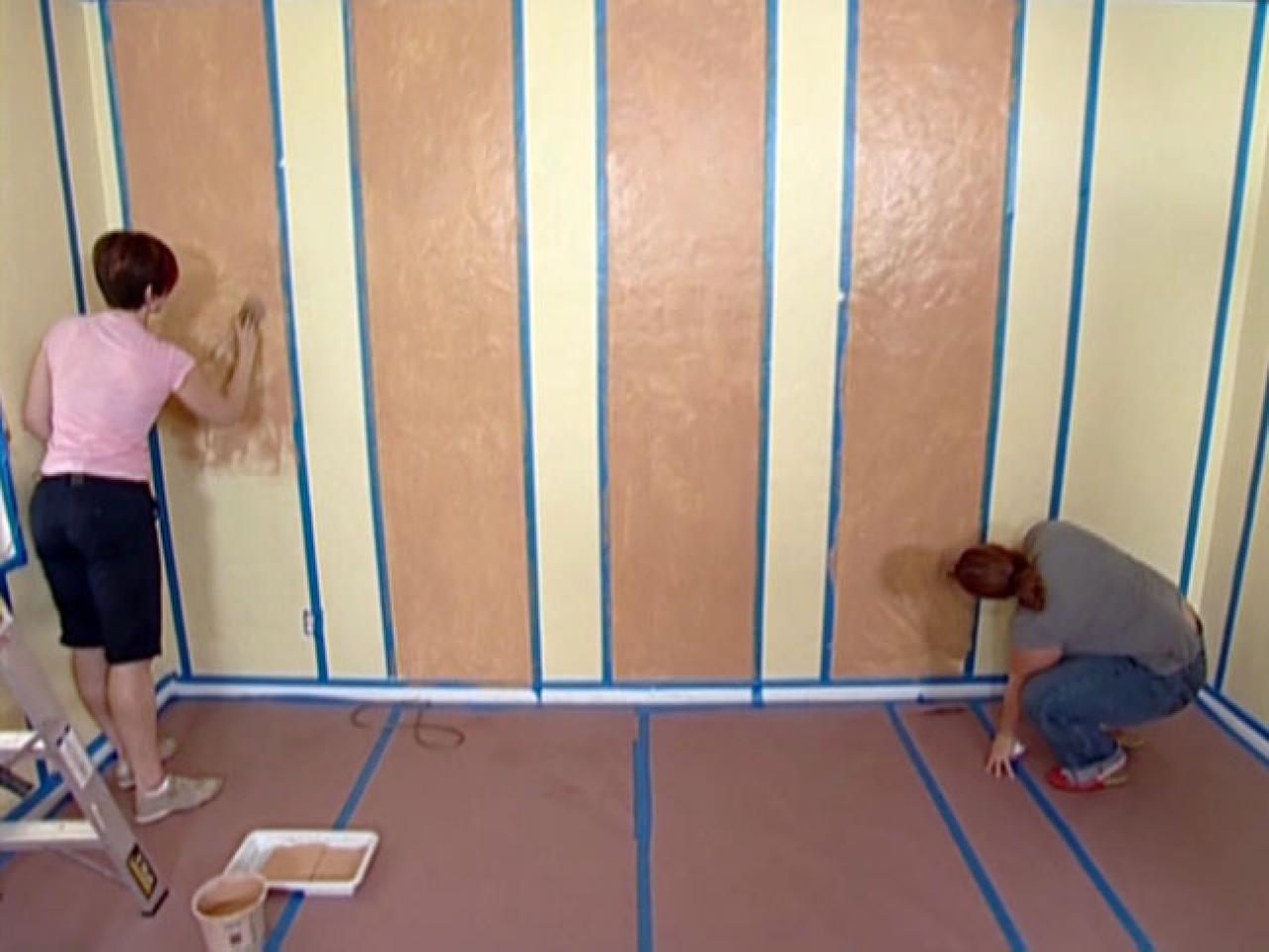 How To Paint Striped Walls For A Contrast Of Color How Tos DIY
