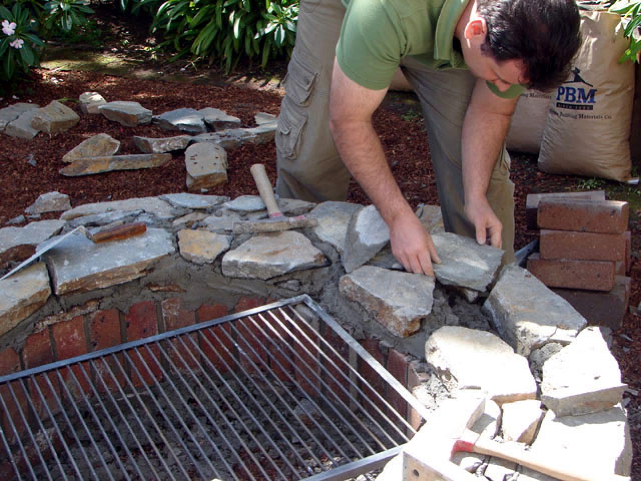 Backyard fire pit grill