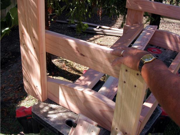 How to Build a Freestanding Arbor Swing how-tos DIY