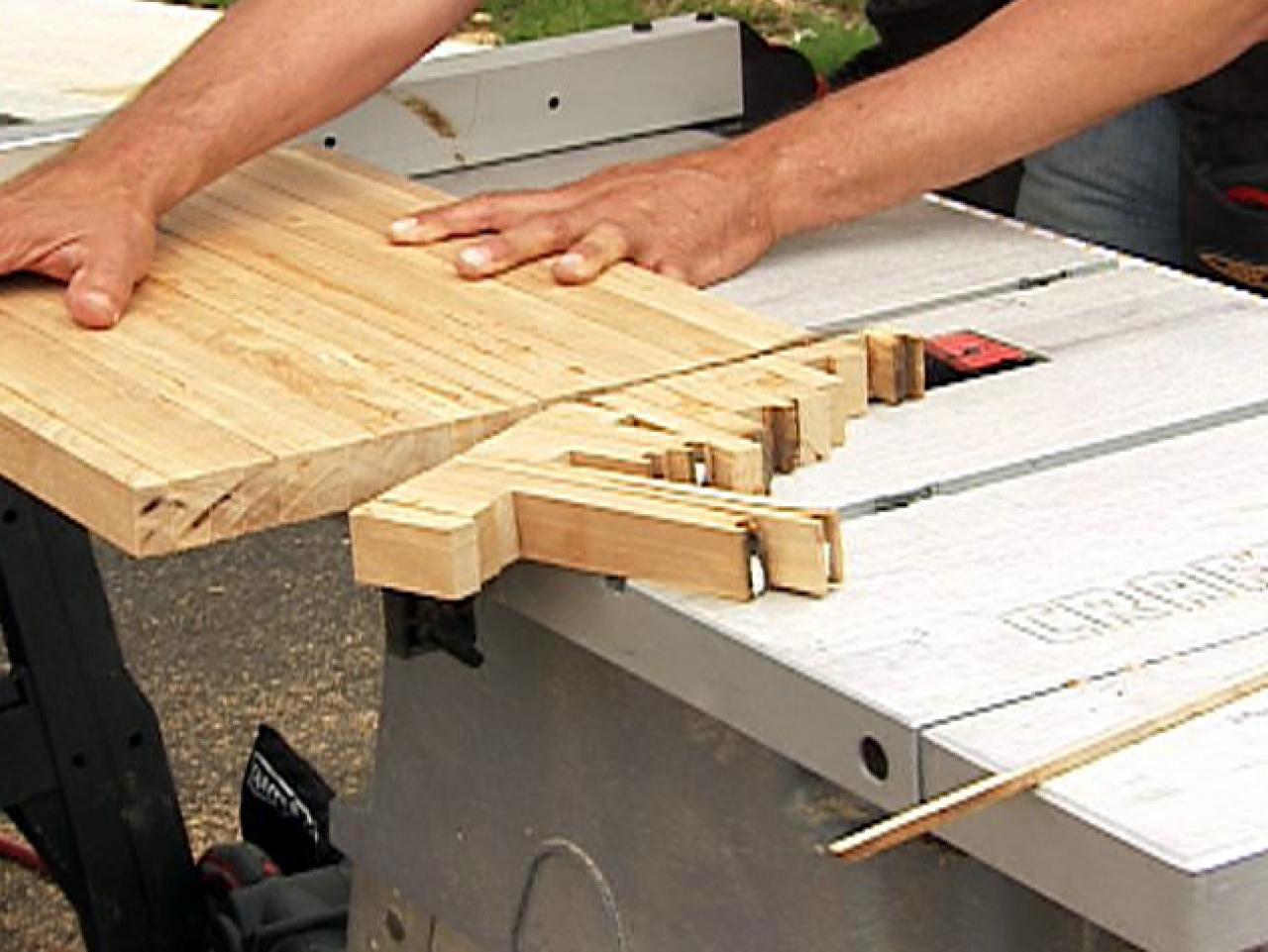 making a cutting board