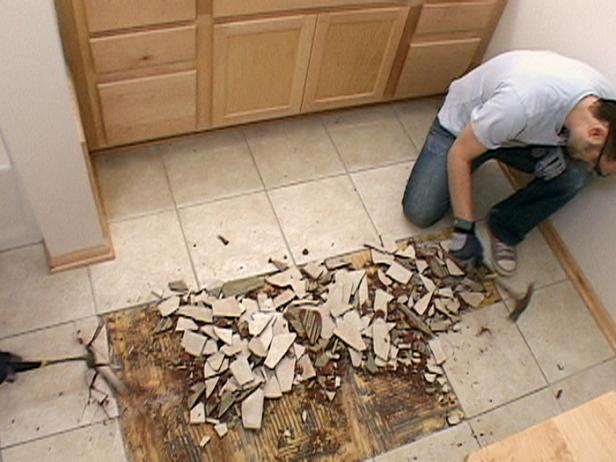 How To Install A Tile Floor Inset, Replace Bathroom Tile Floor