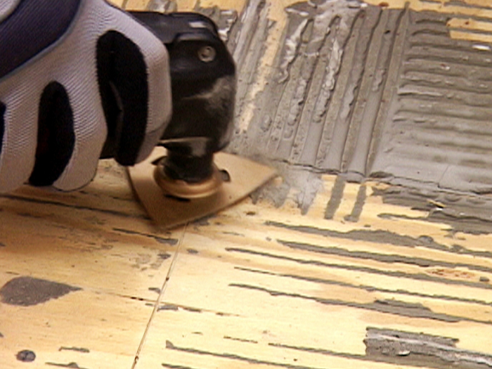 removem thinset from tile
