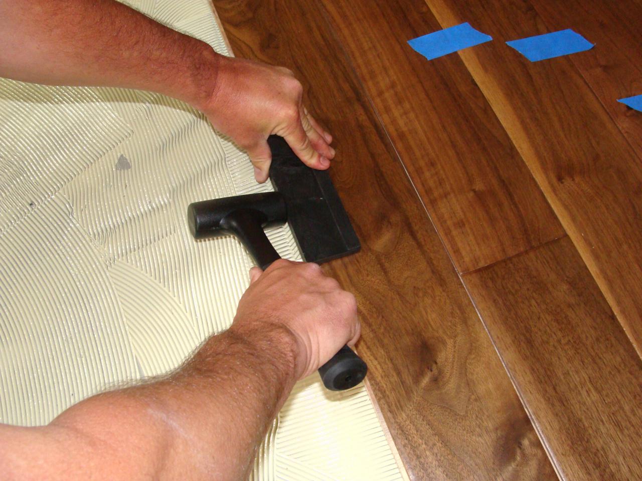 Installing Hardwood Flooring Over, Hardwood Flooring Mallet