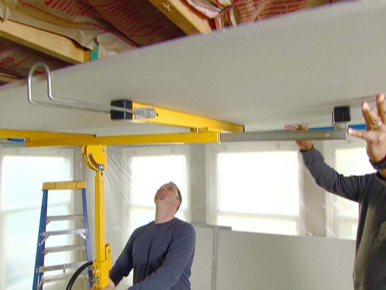 How To Drywall A Ceiling How Tos Diy