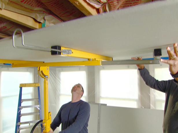 Installing Drywall On A Ceiling, How To Install Drywall On A Ceiling