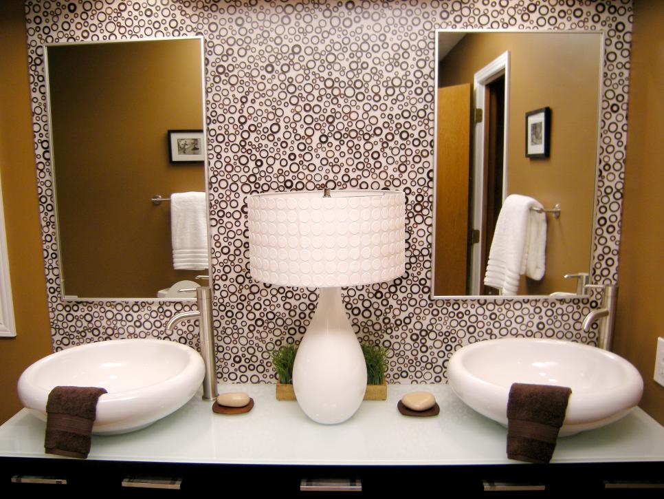 Photos Of Stunning Bathroom Sinks Countertops And Backsplashes Diy,Roommates Grasscloth Peel And Stick Wallpaper Grey