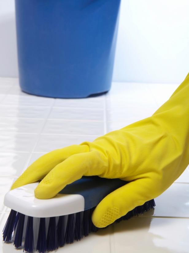 Scrubbing the Floor With a Scrub Brush