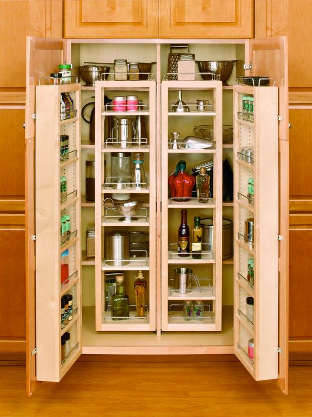 Storage In The Kitchen Pantry Diy, Built In Storage Cabinets For Garage Doors And Shelves Uk
