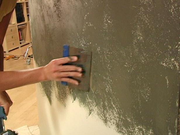 Decorative Paint Technique Venetian Plaster How Tos Diy - Faux Concrete Wall Decorative Paint Effect Plaster