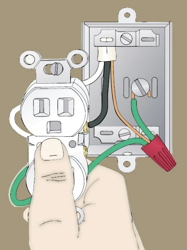 how to wire an outlet