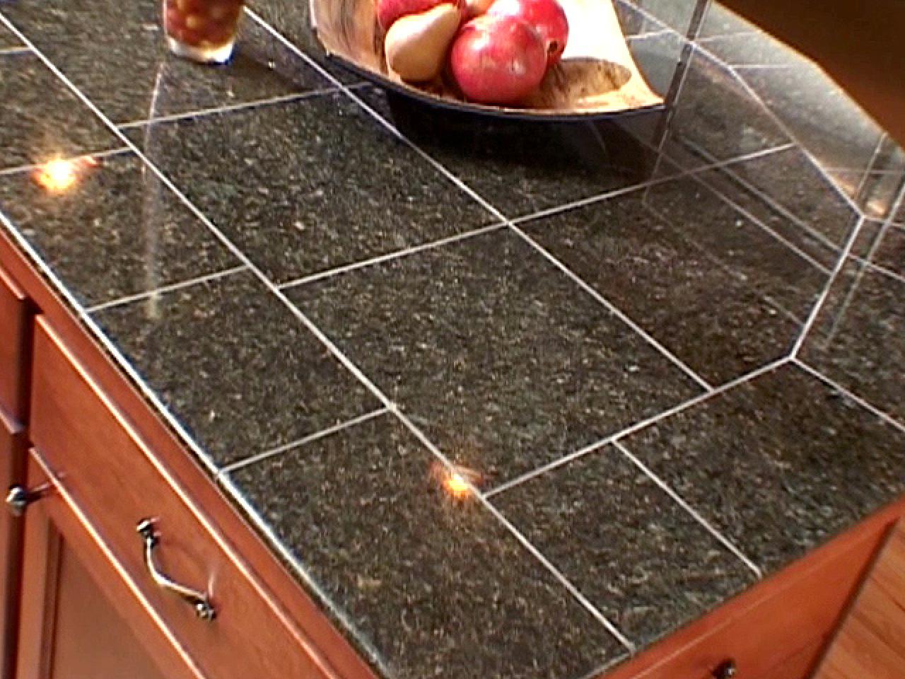 The Pros And Cons Of Granite Tile Diy, Kitchen Countertop Tile Ideas