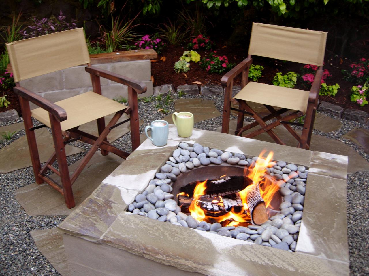 How To Make A Concrete Fire Feature, Can You Put Fire Pit On Concrete Patio