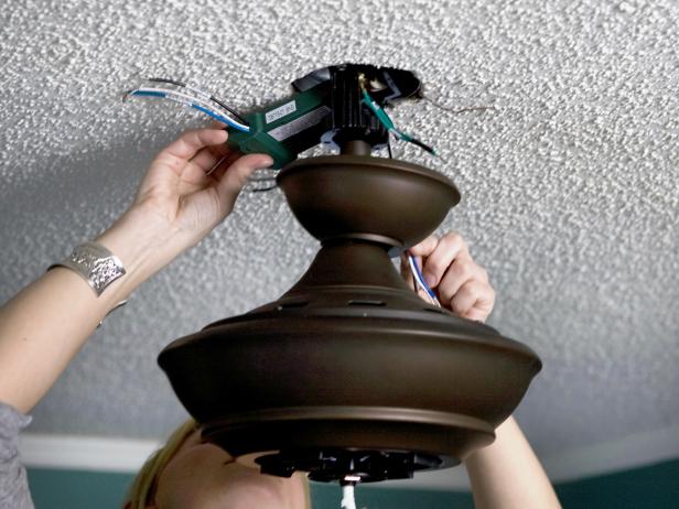 How To Replace A Light Fixture With A Ceiling Fan How Tos