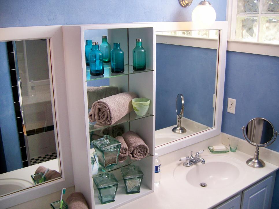 Small Bathroom Storage Solutions Diy, Countertop Cabinet Bathroom