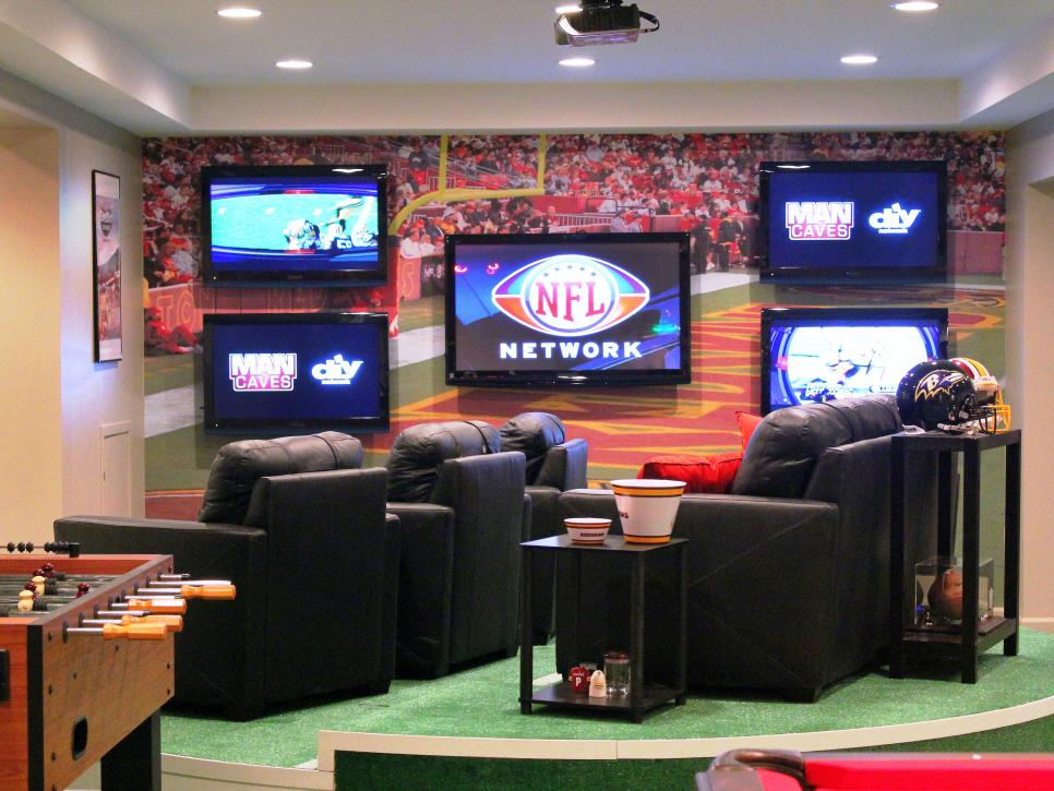 repair door systems garage a-1 Man Caves: NFL Cave Fan  DIY  Man  Caves