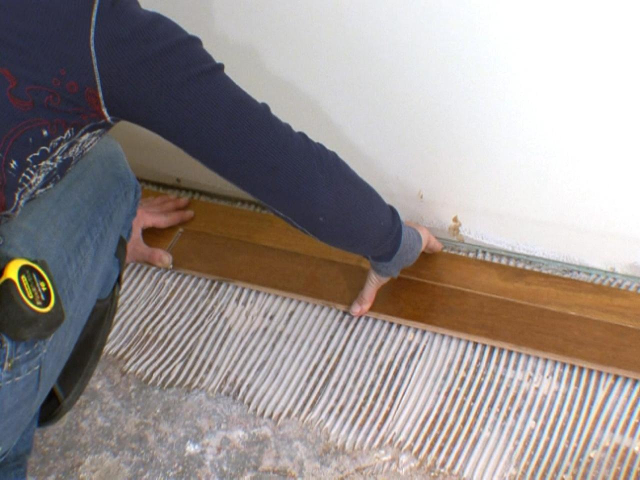 Install Engineered Wood Over Concrete, How To Install Engineered Hardwood Flooring In Basement