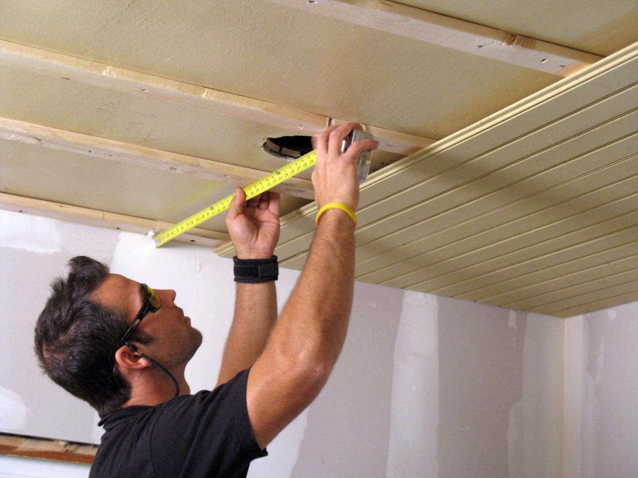 How To Install A Tongue And Groove Plank Ceiling How Tos Diy