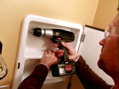 Replacing A Medicine Cabinet How Tos Diy - How To Remove Bathroom Medicine Cabinet With Lights