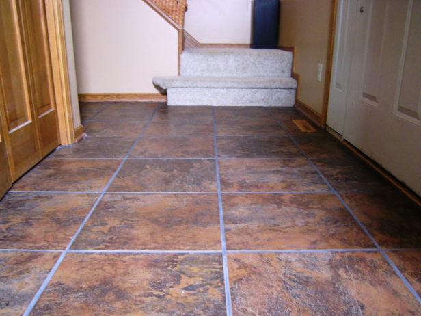 Laying A New Tile Floor How Tos Diy, Vinyl Tile Over Concrete Basement Floor