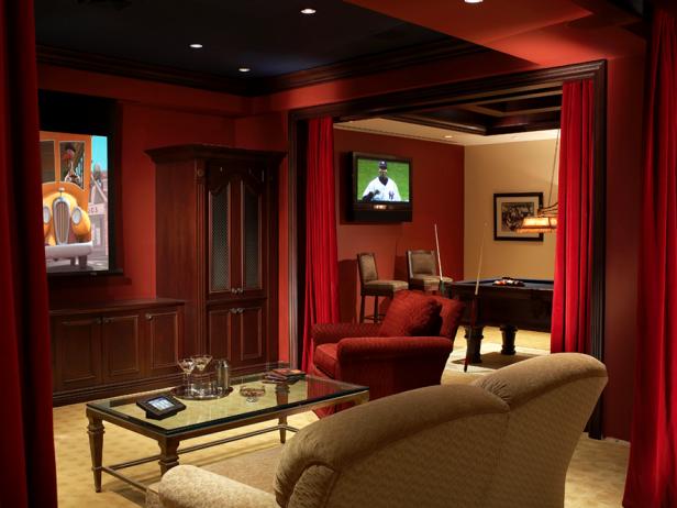10 Masculine And Sports Themed Home Theaters Diy