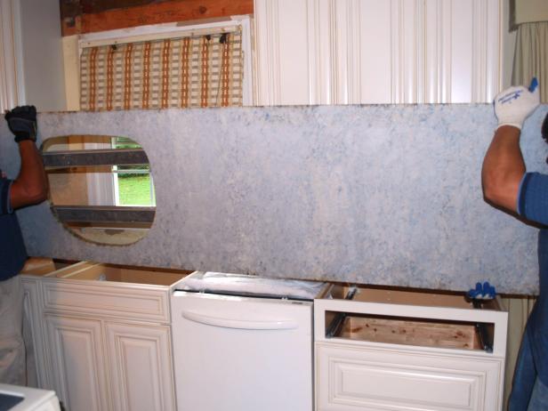 Granite Kitchen Countertop, How To Support Quartz Countertop Over Dishwasher