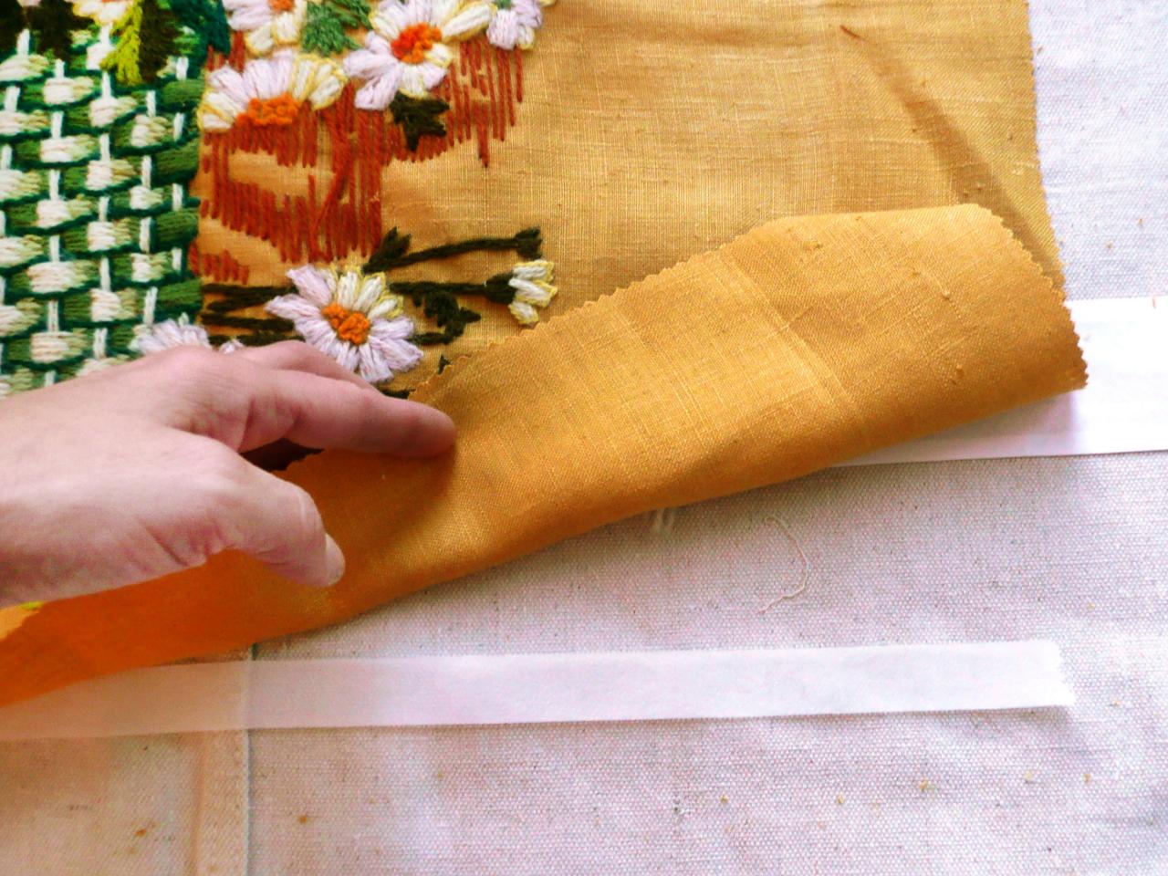 How to Make a Fabric Slipcover Headboard howtos DIY