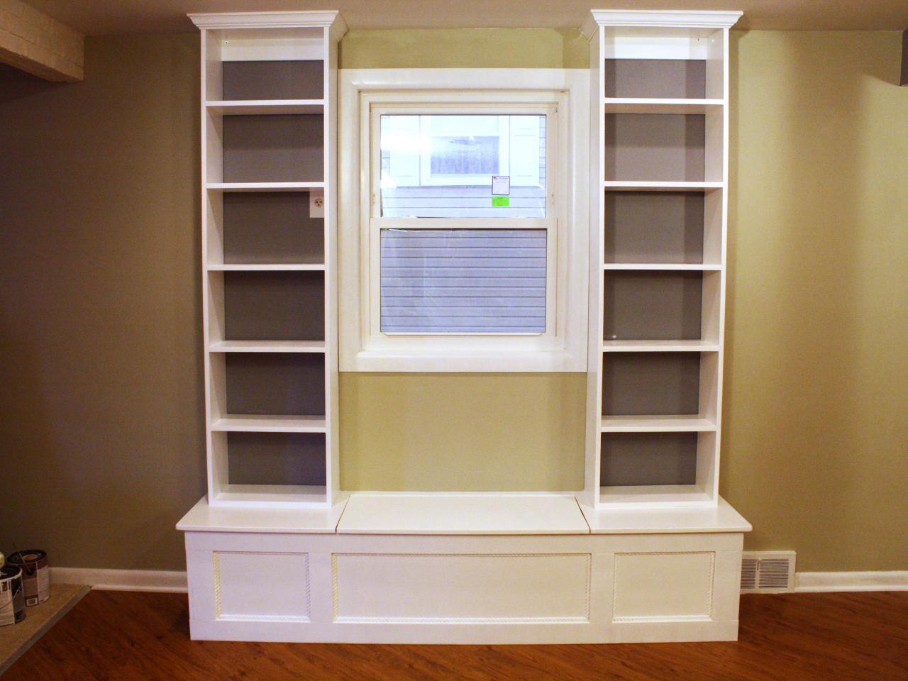 How to Build a Window Bench With Shelving how-tos DIY