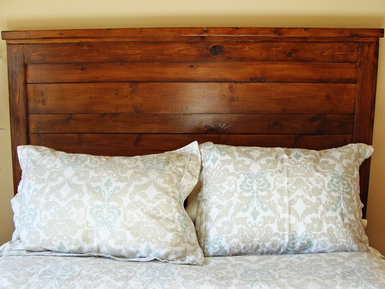 How To Build A Rustic Wood Headboard, Diy Rustic Queen Bed Frame With Storage Plans