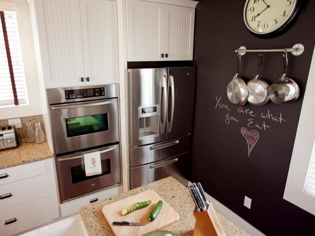 Use Chalkboard Paint on the Kitchen Door or a Wall