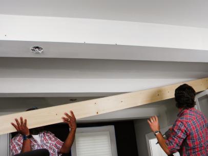 How To Wrap A Ceiling Girder With Wood How Tos Diy