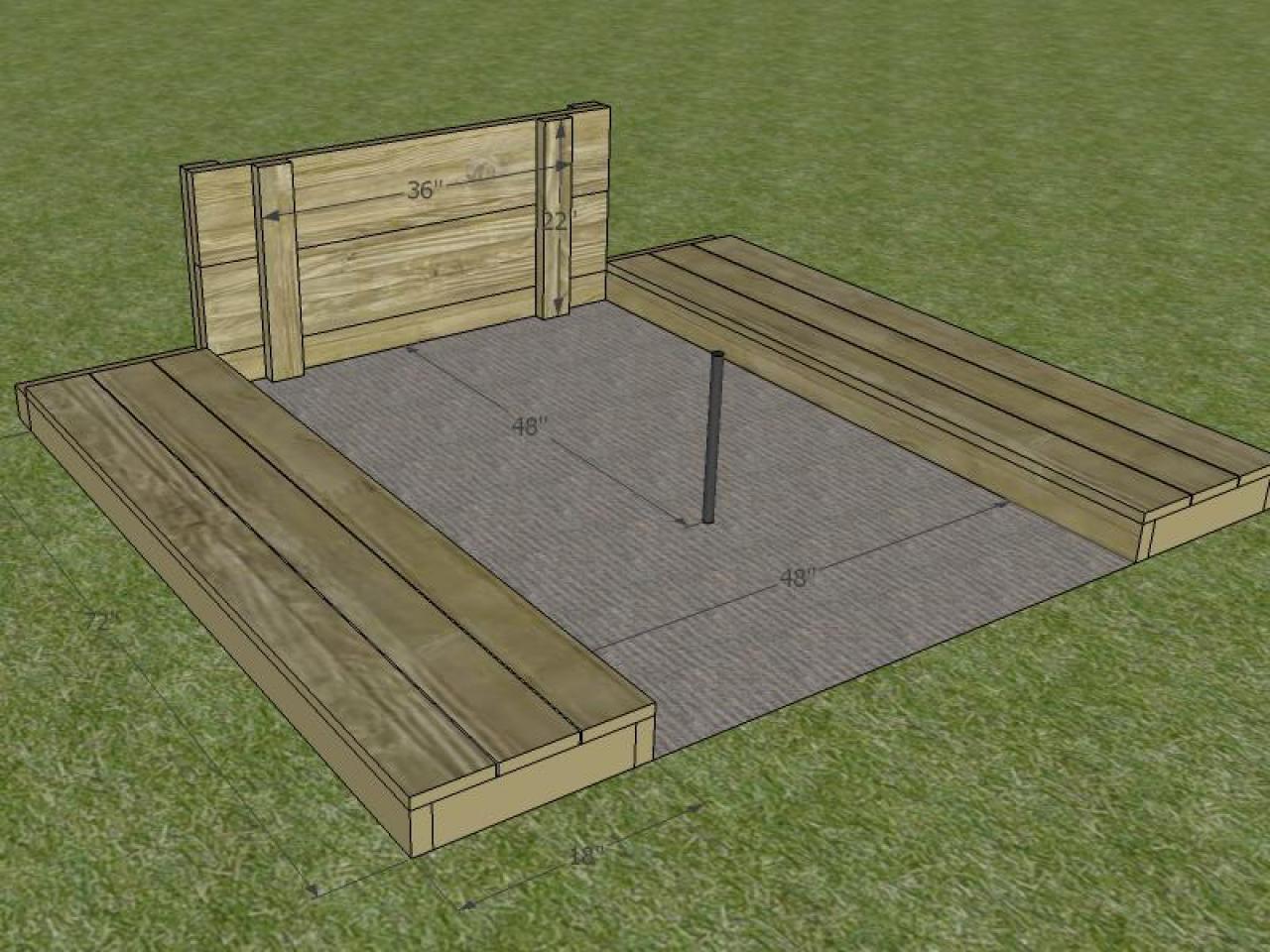 Easy Horseshoe Pit Dimensions Diagram