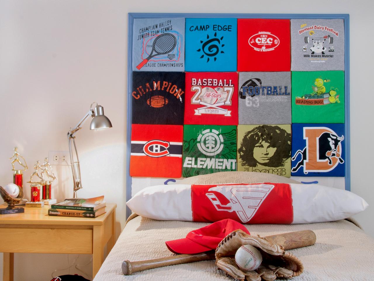Headboard From Old T Shirts
