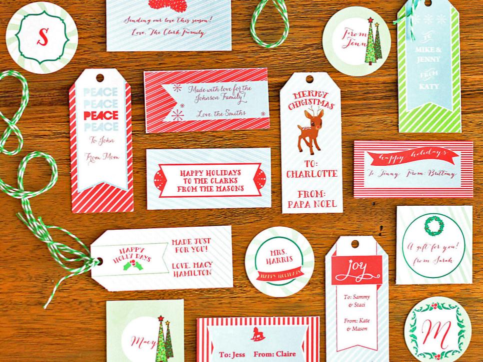 How To Make Customizable Holiday Gift Tags Diy