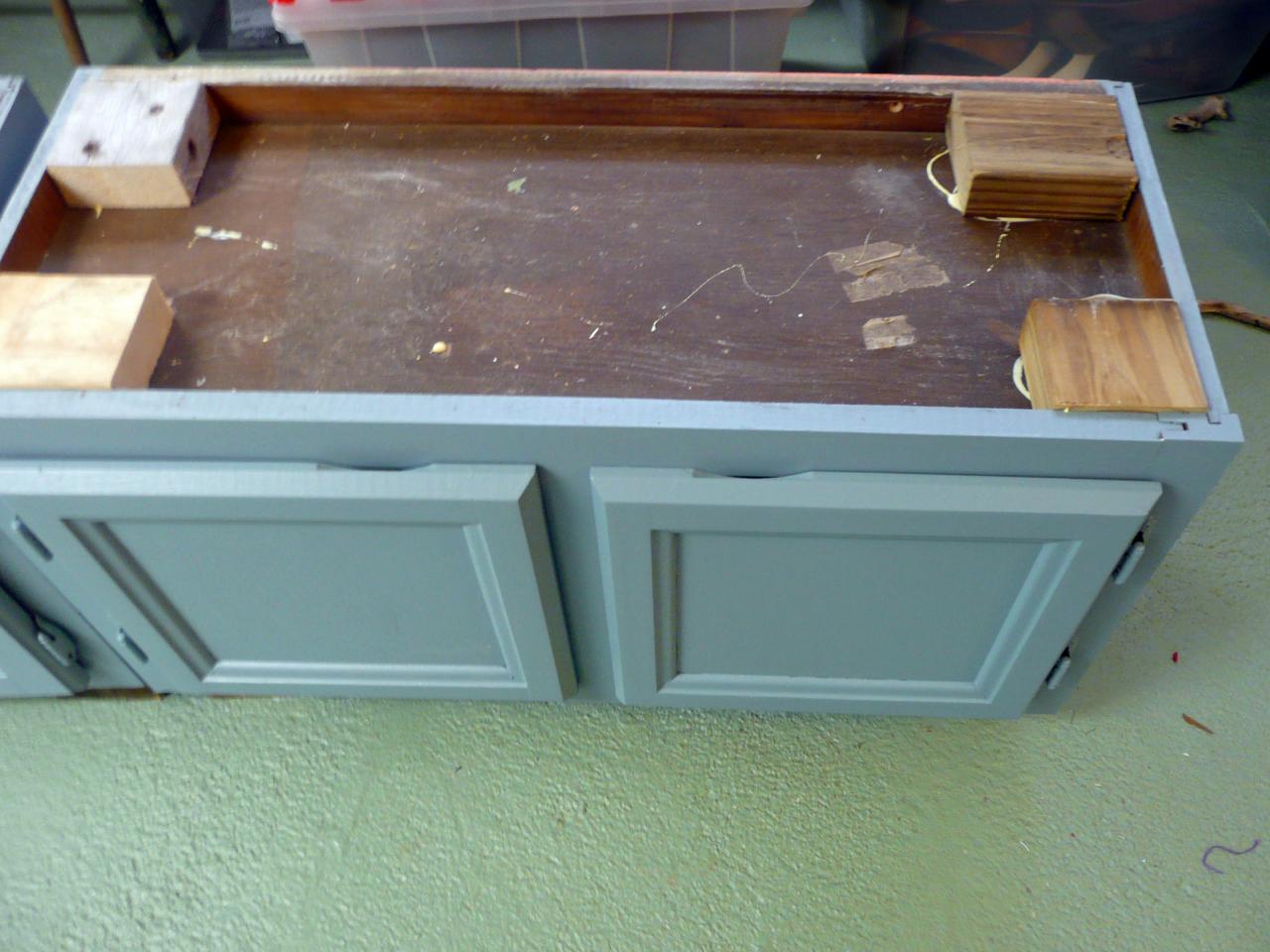 Upcycle Kitchen Cabinets Into A Storage Bench How Tos Diy