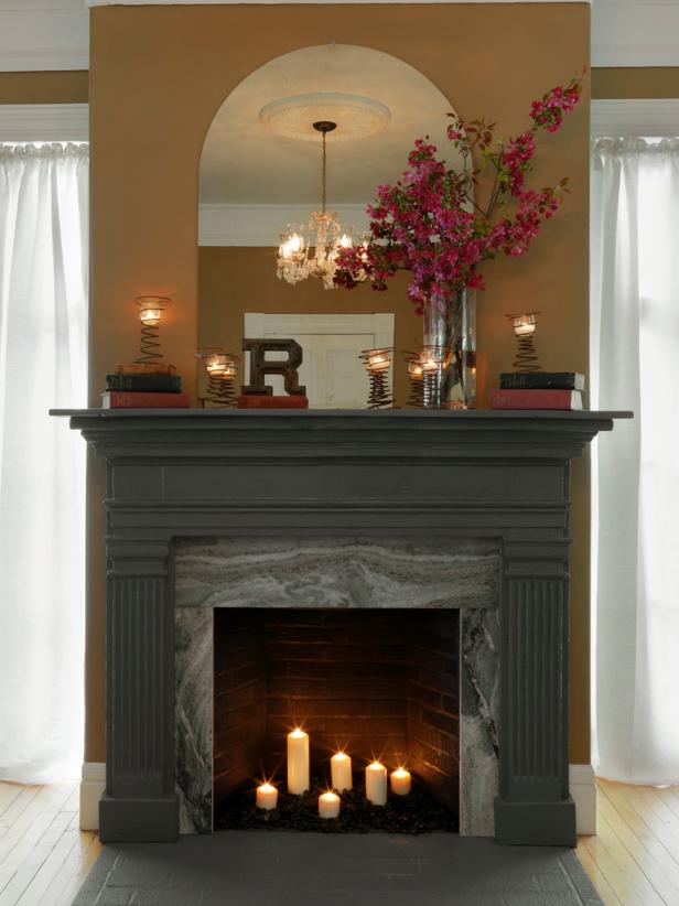 How To Cover A Fireplace Surround And Make A Mantel How