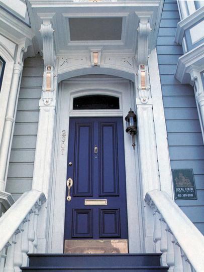 blue front door color ideas