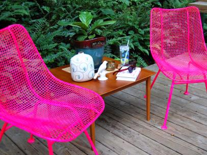 How To Paint Metal Chairs Tos Diy, How To Spray Paint Wooden Outdoor Furniture
