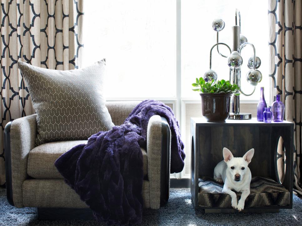 dog bed made out of coffee table