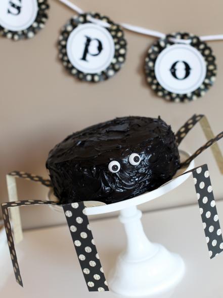 Or, a Spooky Spider Cake