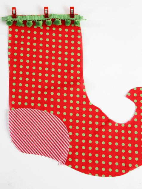 DIY Elf Christmas Stockings