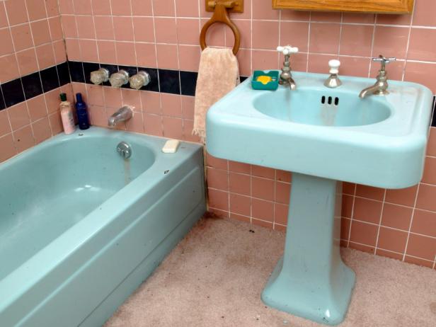 How To Paint A Bathroom Floor To Look Like Cement Tile For Under